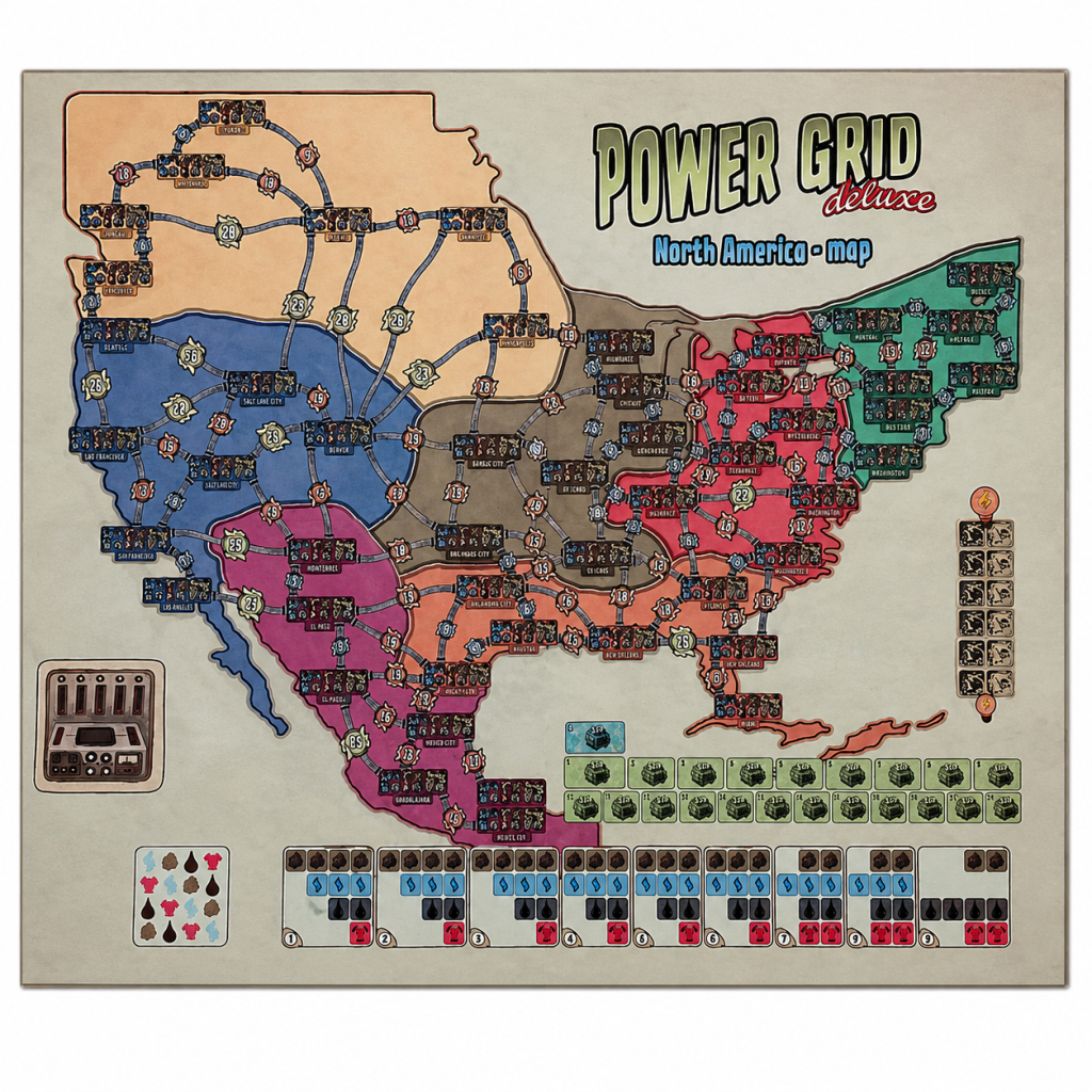 بازی پاور گرید شبکه نیرو (Power Grid Deluxe)